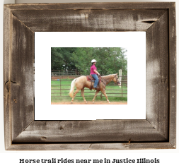 horse trail rides near me in Justice, Illinois